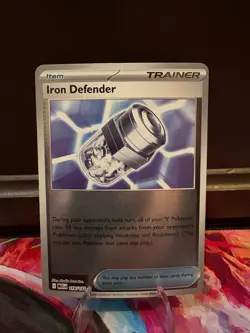 Iron Defender 118/132 - Pokemon TCG ME: Mega Evolutions - Rare Holo - NM - Image 1