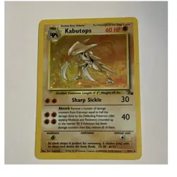 Pokemon Kabutops Holo Rare Card Fossil 9/62 Unlimited English Wotc 1999 - Image 1