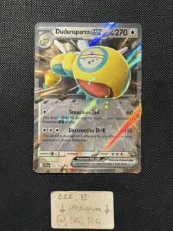 Pokemon Journey Together - Dudunsparce Ex - 121/159 - Full Art - M/NM - Image 1