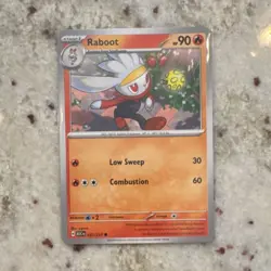 Pokemon TCG Raboot 027/142 Sv07: Stellar Crown Stage 1 90 HP Reverse Holo Card - Image 1