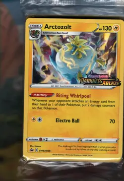 Pokemon TCG Arctozolt SWSH036 Darkness Ablaze (Prerelease) Sealed Deck - Image 1