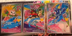 Pokemon Alola Starters Rowlet Litten Popplio 3-Card Promo Set - Image 1
