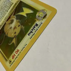Pokemon Raichu Holo Rare Card Fossil 14/62 Unlimited English WotC 1999 - Image 4