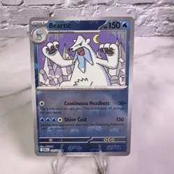 Beartic (Master Ball) 026/086 Black Bolt - Rare Pokemon TCG NM ✅ Misprint - Image 1