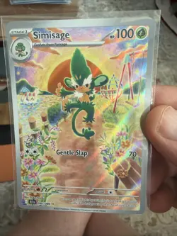 Pokemon Simisage 090/086 Black Bolt Holo Illustration Rare Card Sv: Black NM - Image 1
