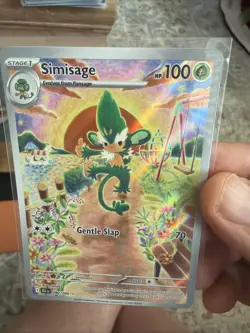 Pokemon Simisage 090/086 Black Bolt Holo Illustration Rare Card Sv: Black NM - Image 2