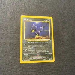 2000 POKEMON TCG NEO GENESIS 24/111 MURKROW 1ST EDITION NON-HOLO RARE NM SPANISH - Image 1