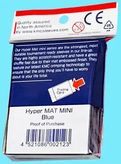 60 KMC Small Hyper Mat Blue Card Barrier Matte Deck Protector Sleeves Mini Japan - Image 2