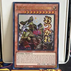 1ST EDITION ELDLICH THE GOLDEN LORD ULTRA RARE RA05-EN097 YUGIOH CARD - Image 1