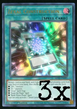 Zexal Construction MP22-EN091 1st Edition Yu-Gi-Oh! Playset 3x TCG - Image 1