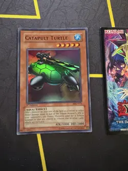 Yu-Gi-Oh! Catapult Turtle Super Rare 1st Edition MRD-075 Asian-English 034💎NM💎 - Image 1