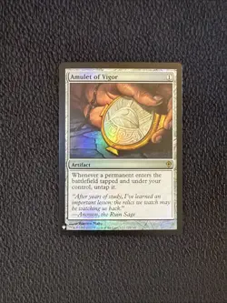 Amulet of Vigor Foil Magic Card Worldwake Artifact NM/M Condition MTG # 121/145 - Image 1