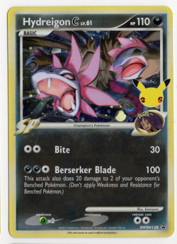 Hydreigon C LV.61 25th Anniversary Stamped SWSH138 Promo Holo Pokemon Card - Image 1