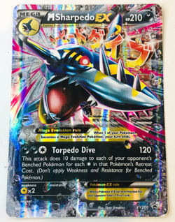 Pokemon TCG M Sharpedo EX XY200 Jumbo Oversized Card XY Black Star Promo Rare 🔥 - Image 1