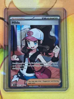 Hilda 164/086 Full Art Ultra Rare White Flare Holo Pokemon TCG Card - Image 1