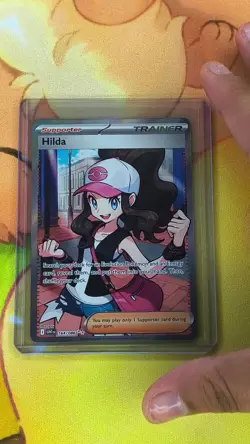 Hilda 164/086 Full Art Ultra Rare White Flare Holo Pokemon TCG Card - Image 2