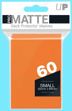 60 Orange Ultra Pro PRO-MATTE Small Deck Protector Sleeves card ccg tcg - Image 1