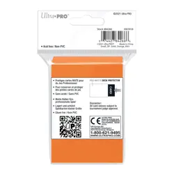 60 Orange Ultra Pro PRO-MATTE Small Deck Protector Sleeves card ccg tcg - Image 3