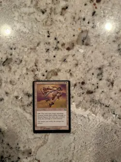 Mtg Miscut Shield Dancer Magic the Gathering Miscut Prophecy Card Off Center MP - Image 1