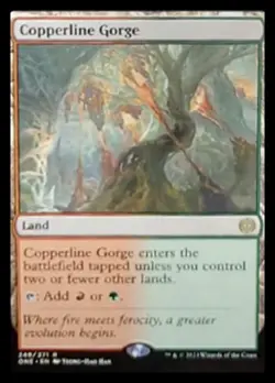 Copperline Gorge - Foil - Phyrexia: All Will Be One - Near Mint - Image 1