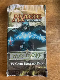 MTG WORLDWAKE 1 BOOSTER PACK FREE SHIP Factory Sealed - Image 1