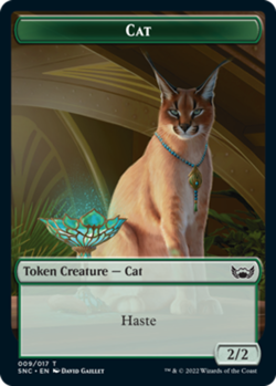 Hero Deal, English - 4 x MTG Cat Token Streets of New Capenna - Image 1