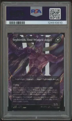 2025 MTG Final Fantasy EN Char Borderless Surge Foil #0527 Sephiroth PSA 10 - Image 2