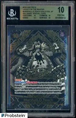 2025 One Piece CCG Marshall.D.Teach 3rd Anniversary Special Gold OP09-093 BGS 10 - Image 1