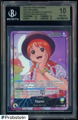 2025 One Piece Promos OP11-041 Nami L Whole Cake Island ARC BGS 10 PRISTINE - Image 1