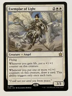 Exemplar of Light Foundations Non-Foil Regular MTG - Image 1