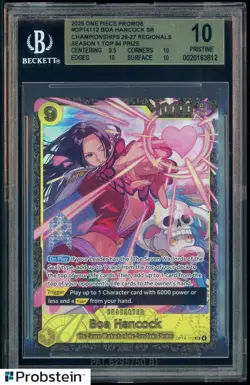 2026 One Piece Promos #OP14112 Boa Hancock Championships Regionals Top 64 BGS 10 - Image 1