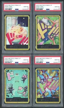Lot of (10) PSA 10 Sequential 2025 One Piece PRB02 Japanese Don!! Set - Image 4