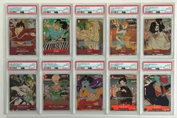 Lot of (10) PSA 10 Sequential One Piece English 1st Anniversary Set w/ Luffy - Image 1