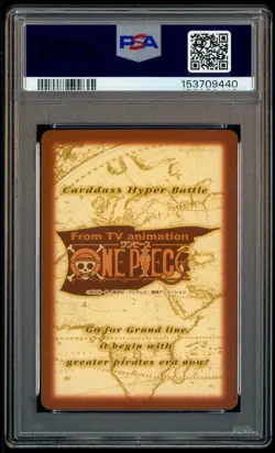 1999 ONE PIECE CARDDASS LUFFY C01 HYPER BATTLE FIRST STAGE CHB JAPANSE PSA 9 - Image 3