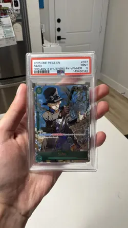 2025 ONE PIECE 3RD ANNIVERSARY TOURNAMENT 3 BROTHERS PACK WINNER SABO PSA 10 - Image 1