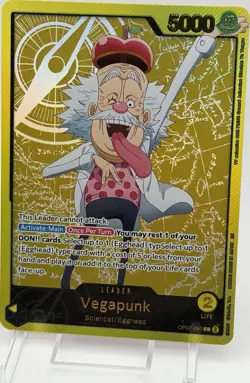 One Piece EB02 Anime 25th Anniversary OP07-097 Gold leader Vegapunk Error - Image 1