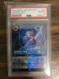 Disney Lorcana - Gramma Tala - Spirit of the Ocean #217 - Enchanted - PSA 10 - Image 1