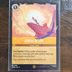 CIRCLE OF LIFE Action ~ Song Legendary #26/204 EN 9 Disney Lorcana FABLED - 2025 - Image 1