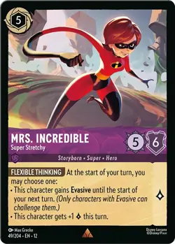 Mrs. Incredible - Super Stretchy - Near Mint Cold Foil Lorcana - Image 1