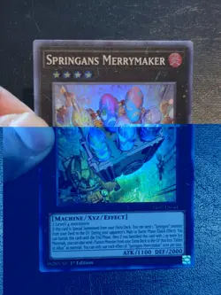 Yu-Gi-Oh SUPER RARE CARD SPINGANS MERRYMAKER LIOV-EN041 1ST NM/VLP - Image 3