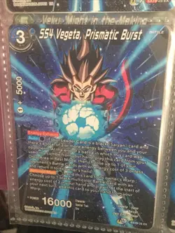 EX19-28 SS4 Vegeta, Prismatic Burst Anniversary 2021 Dragon Ball Super Card - Image 1