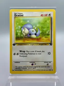 Dratini 1st Edition 53/82 Team Rocket LP - Pokemon TCG Card Common - Image 1