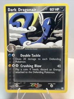 DAMAGED Dark Dragonair 032/109 Team Rocket Returns AUTHENTIC Pokemon Card - Image 1