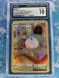 Pokemon TCG Altaria Crown Zenith Galarian Gallery Holo Rare Card GG19/GG70 - Image 1