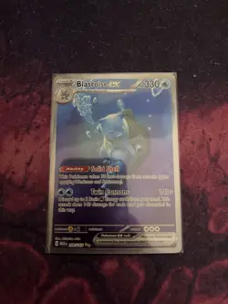 Pokemon TCG Blastoise EX Holo Ultra Rare Card 200/165 Scarlet & Violet 151 - Image 1