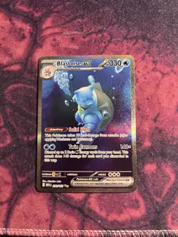 Pokemon TCG Blastoise EX Holo Ultra Rare Card 200/165 Scarlet & Violet 151 - Image 4