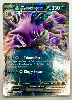 Pokemon Card Team Rocket's Nidoking EX 119/182 Destined Rivals Double Rare NM - Image 1