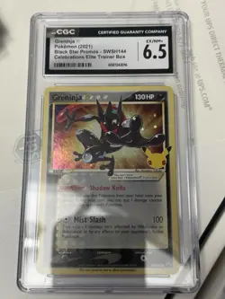 CGC 6 Greninja Star #SWSH144 SWSH Promo Holo Pokemon TCG Card 2021 - Image 1