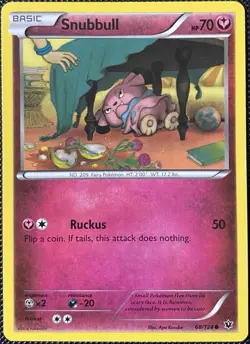 Snubbull 68/124 Fates Collide Regular - Pokemon Card - Image 1