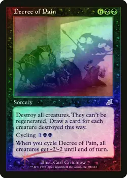 Decree of Pain FOIL Scourge LP/EX Black Rare MAGIC THE GATHERING - Image 1